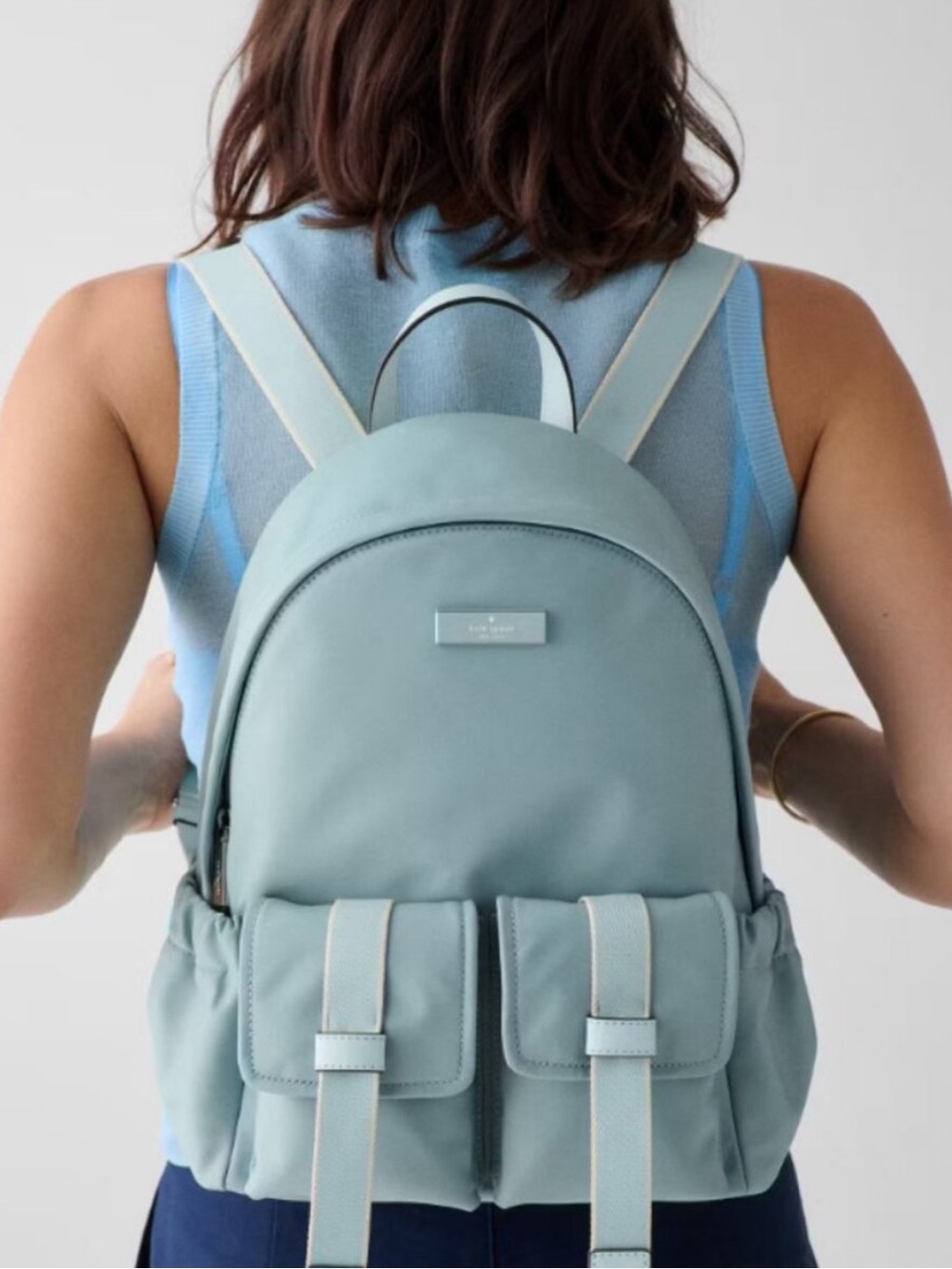 Kate Spade Carter Nylon Cargo Backpack in Aventurine NWOT - Picture 5 of 7